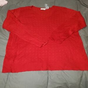 White stag v neck sweater